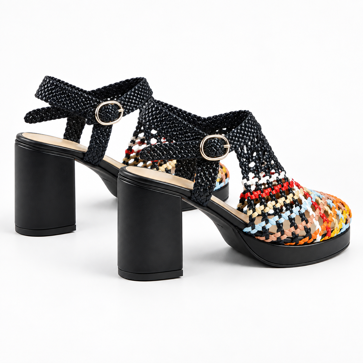 Vesba hand braided sandals with a 7 cm heel, photo 9 - Scarpe Handmade