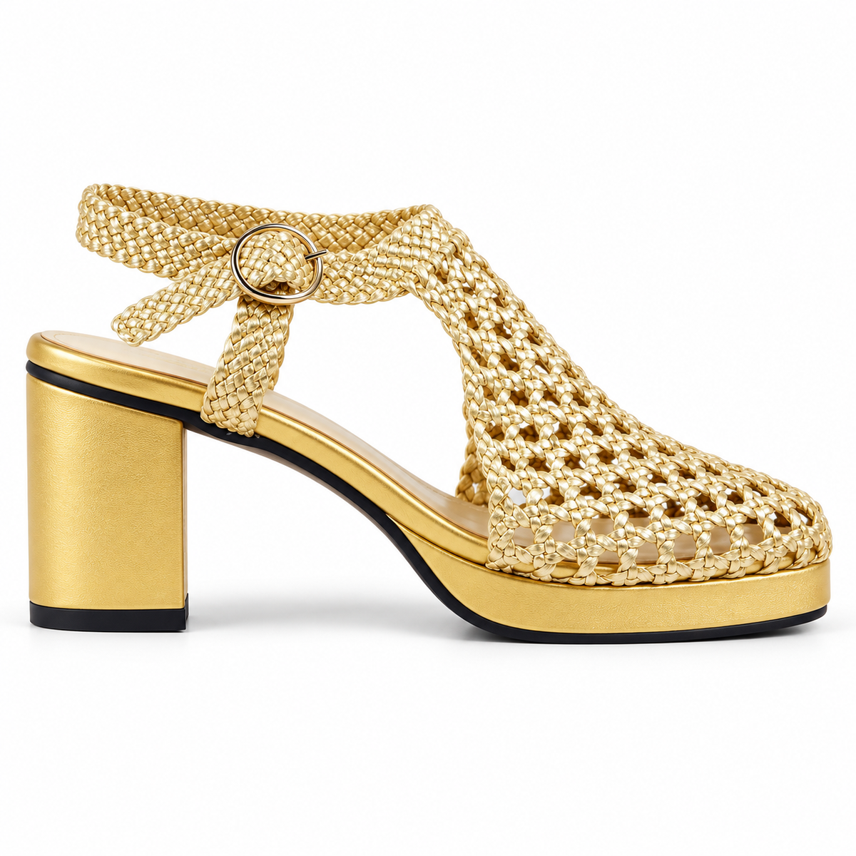 Vesba hand braided sandals with a 7 cm heel, photo 18 - Scarpe Handmade