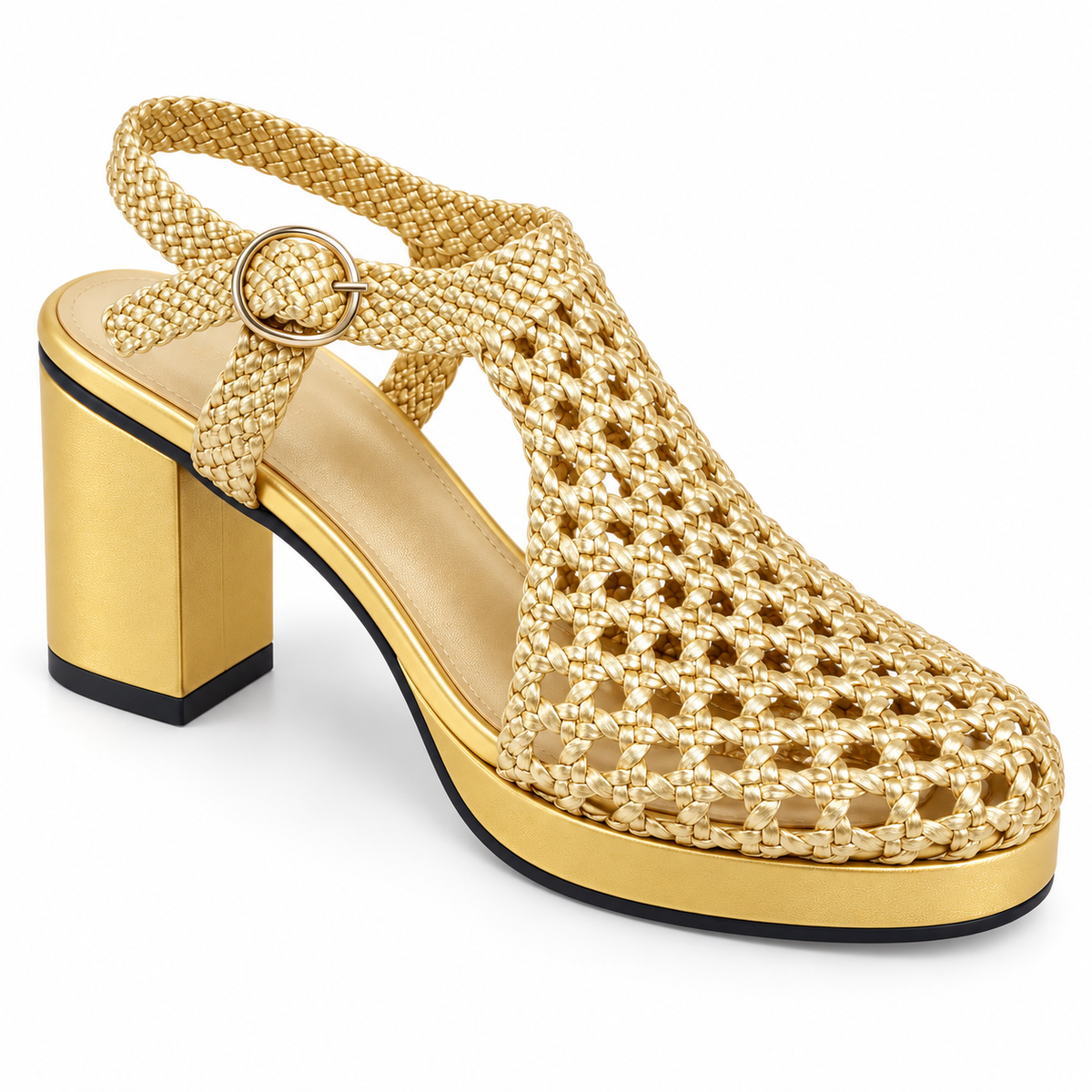 Vesba hand braided sandals with a 7 cm heel, photo 20 - Scarpe Handmade