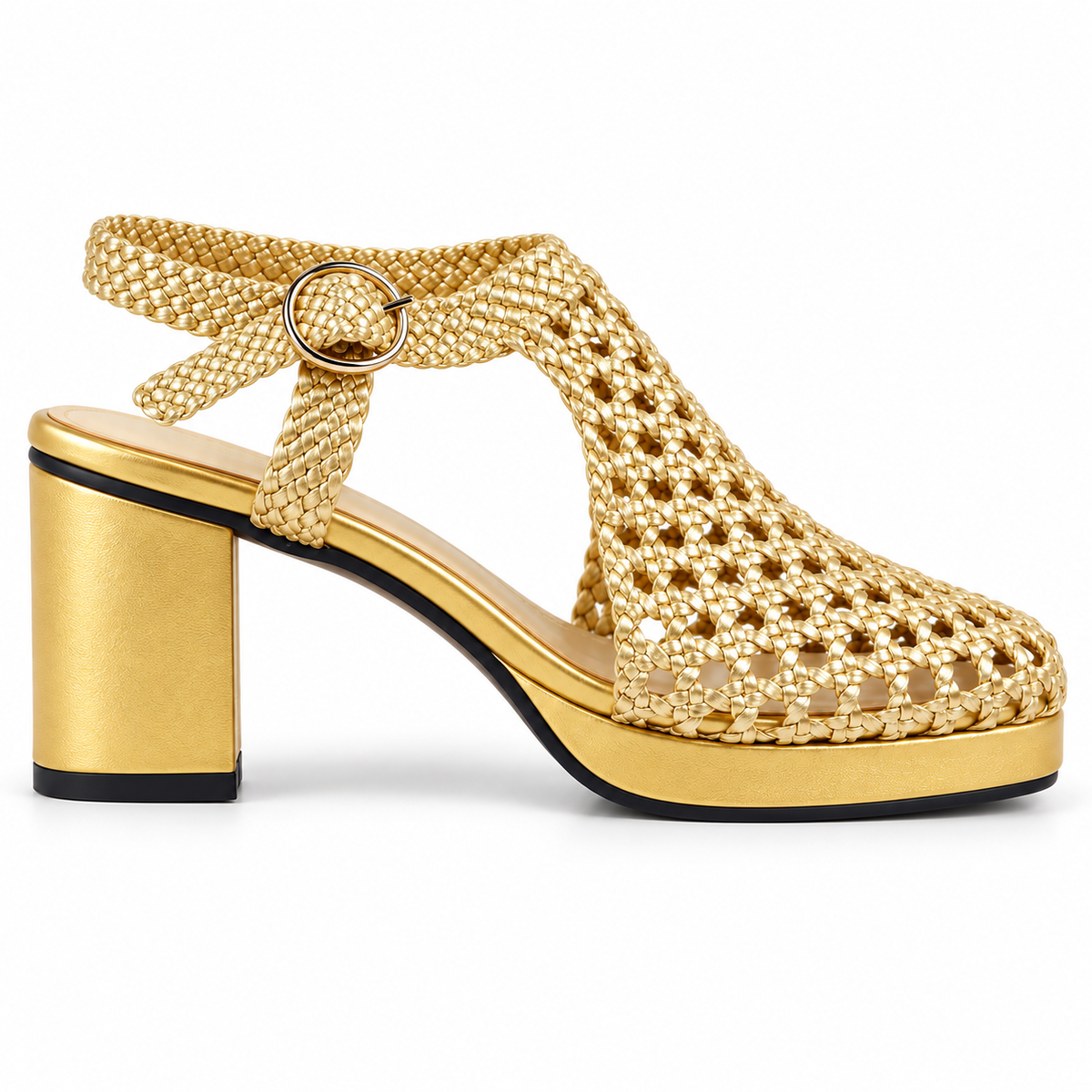 Vesba hand braided sandals with a 7 cm heel, photo 21 - Scarpe Handmade