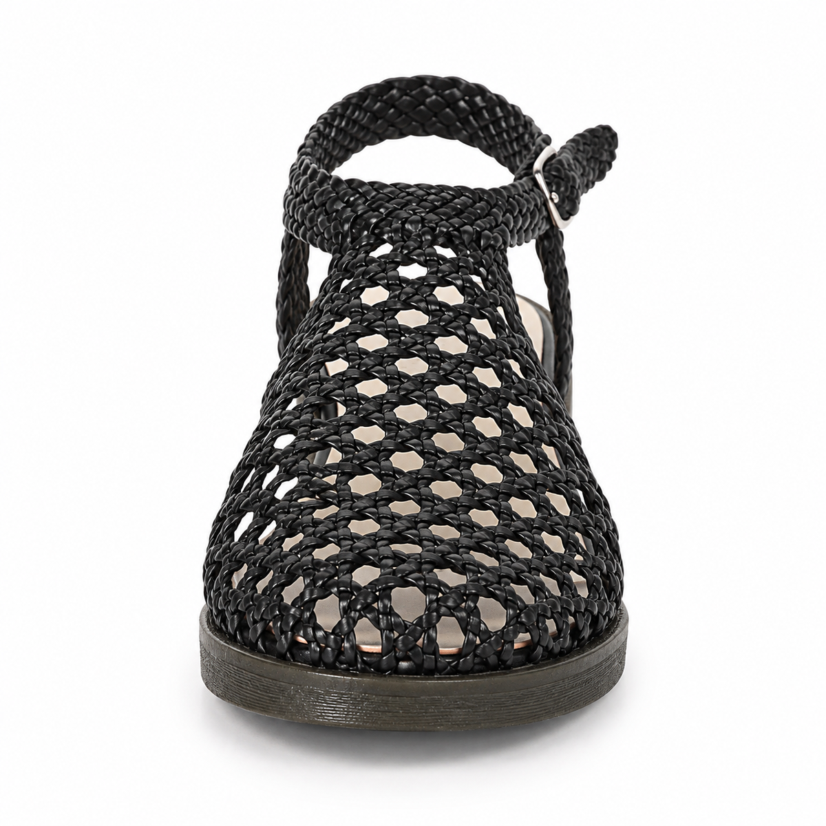 Vesba hand braided flat sandals with a 2 cm heel — Scarpe Handmade