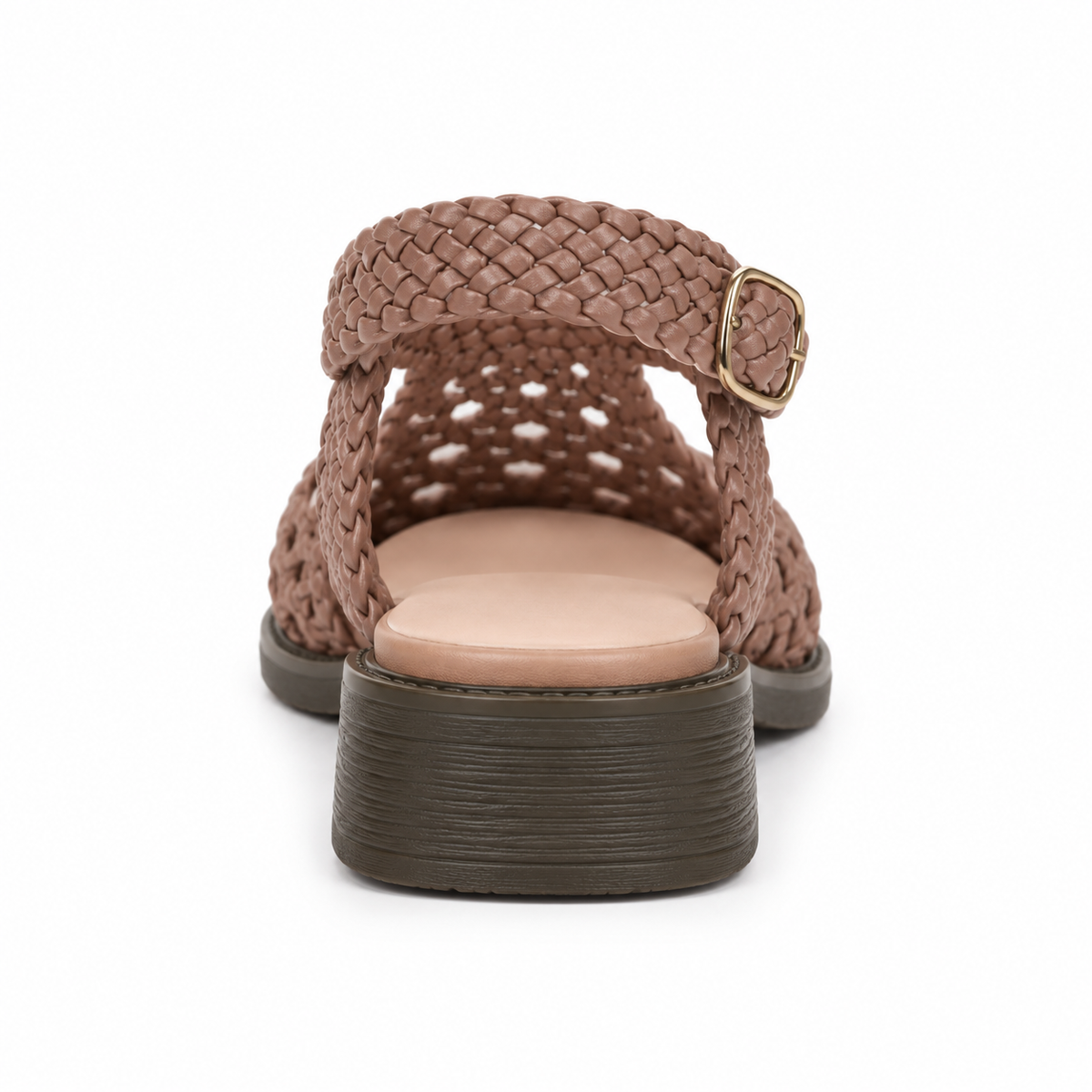 Vesba hand braided flat sandals with a 2 cm heel — Scarpe Handmade