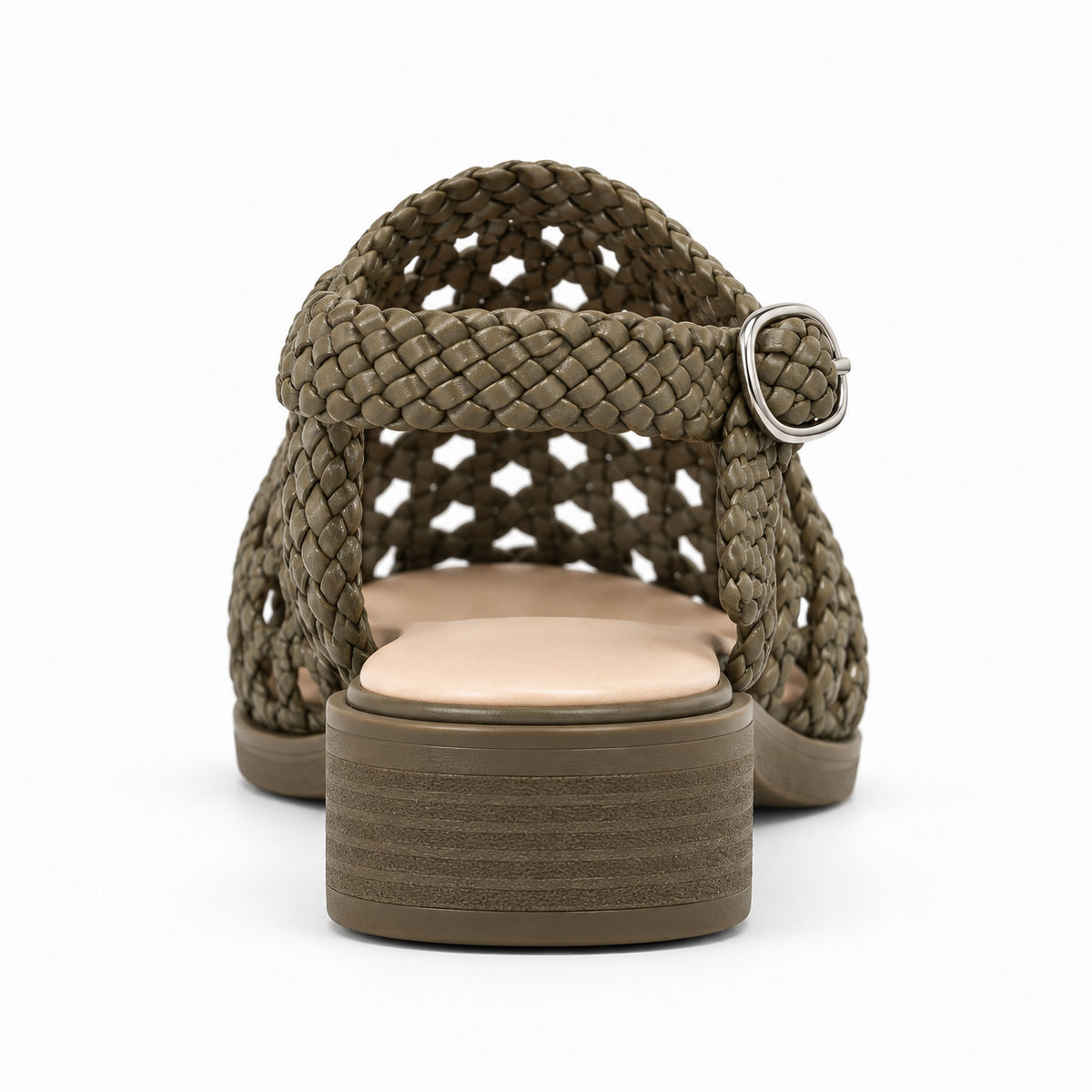 Vesba hand braided flat sandals with a 2 cm heel — Scarpe Handmade