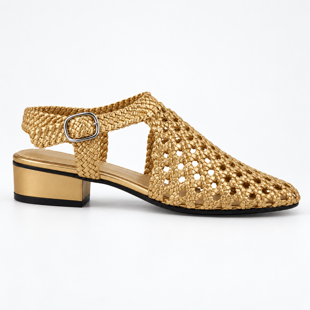 Vesba hand braided sandals with a 2 cm heel, photo 12 - Scarpe Handmade