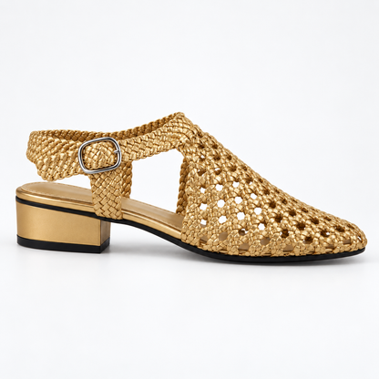 Vesba hand braided sandals with a 2 cm heel, photo 12 - Scarpe Handmade