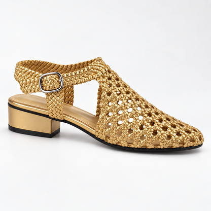 Vesba hand braided sandals with a 2 cm heel, photo 13 - Scarpe Handmade