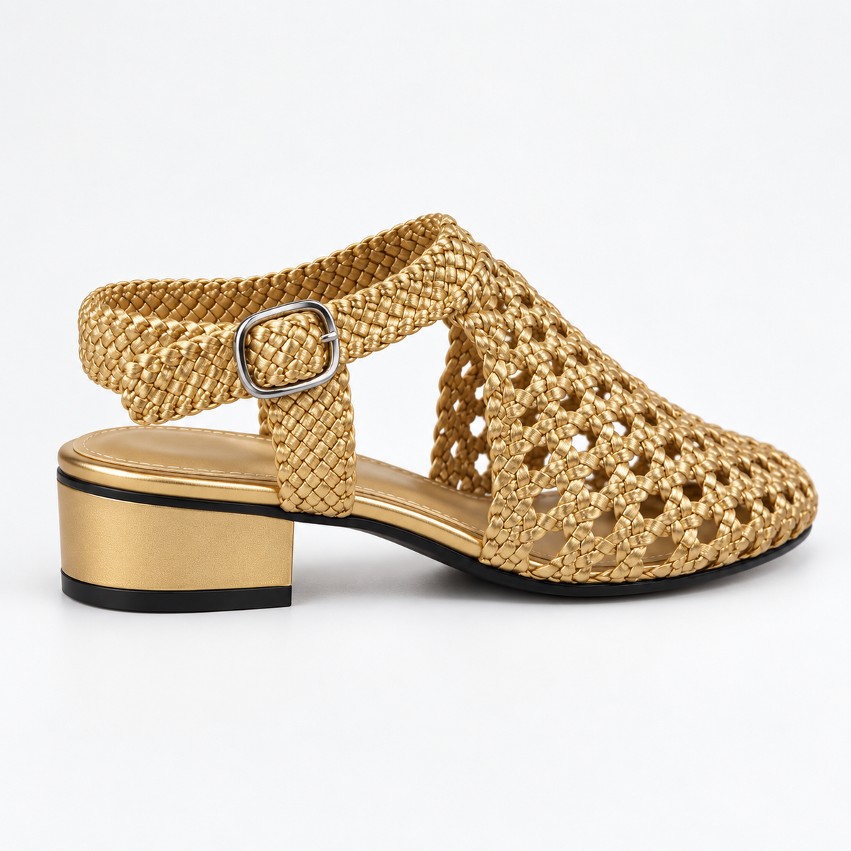 Vesba hand braided sandals with a 2 cm heel, photo 14 - Scarpe Handmade