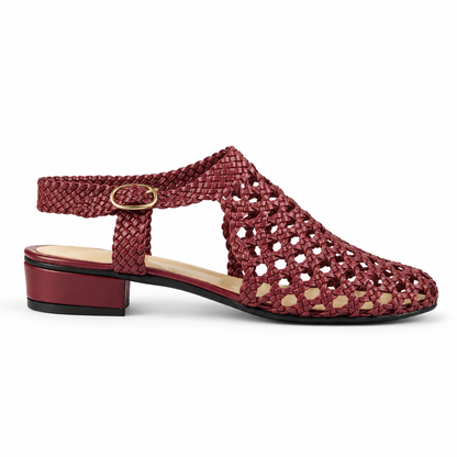 Vesba hand braided sandals with a 2 cm heel, photo 15 - Scarpe Handmade