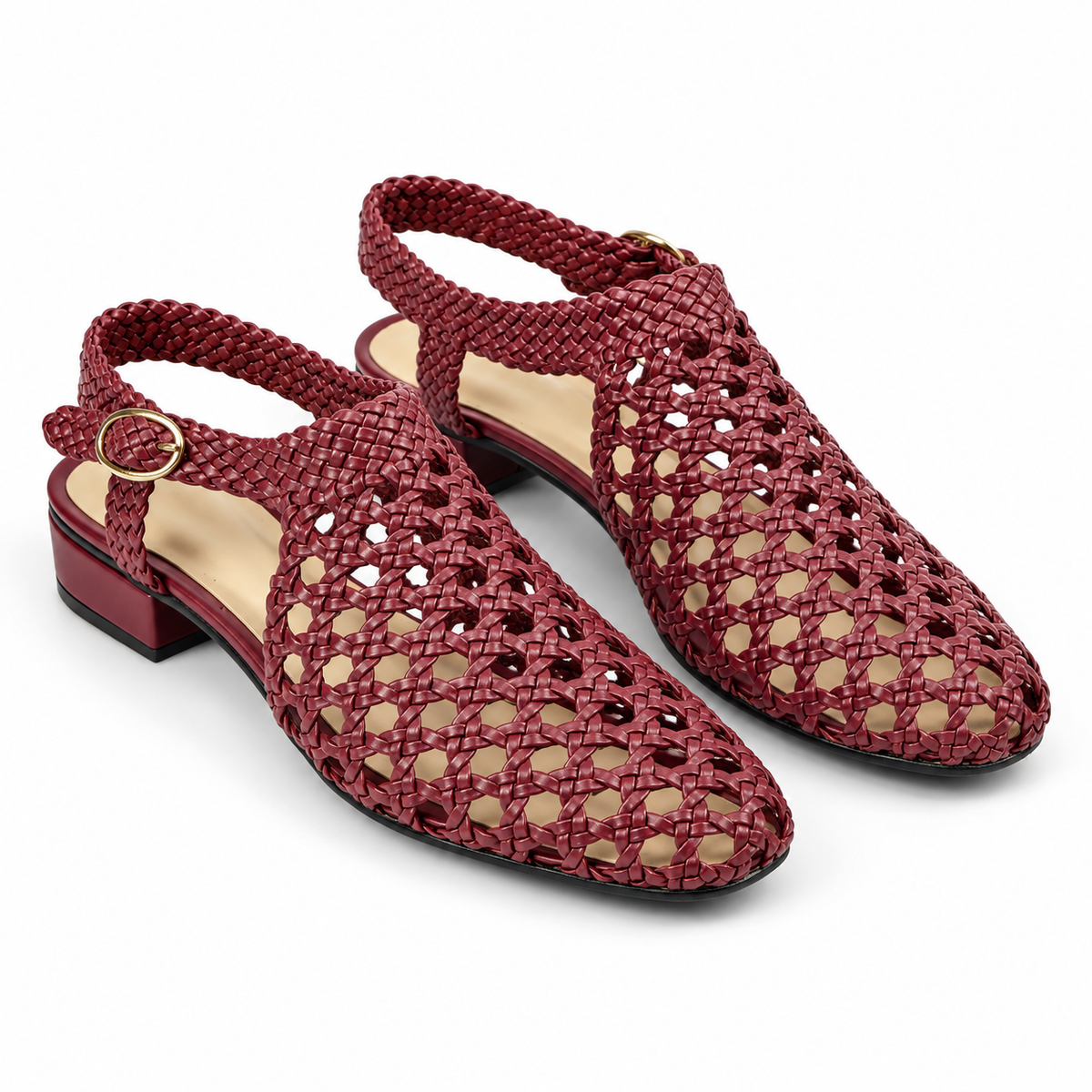 Vesba hand braided sandals with a 2 cm heel, photo 19 - Scarpe Handmade
