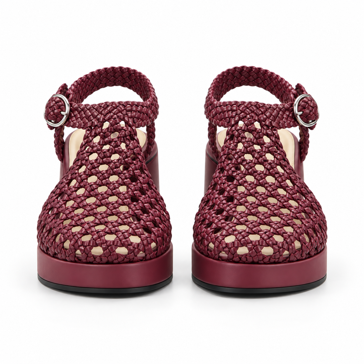 Vesba hand braided sandals with a 7 cm heel, photo 12 - Scarpe Handmade