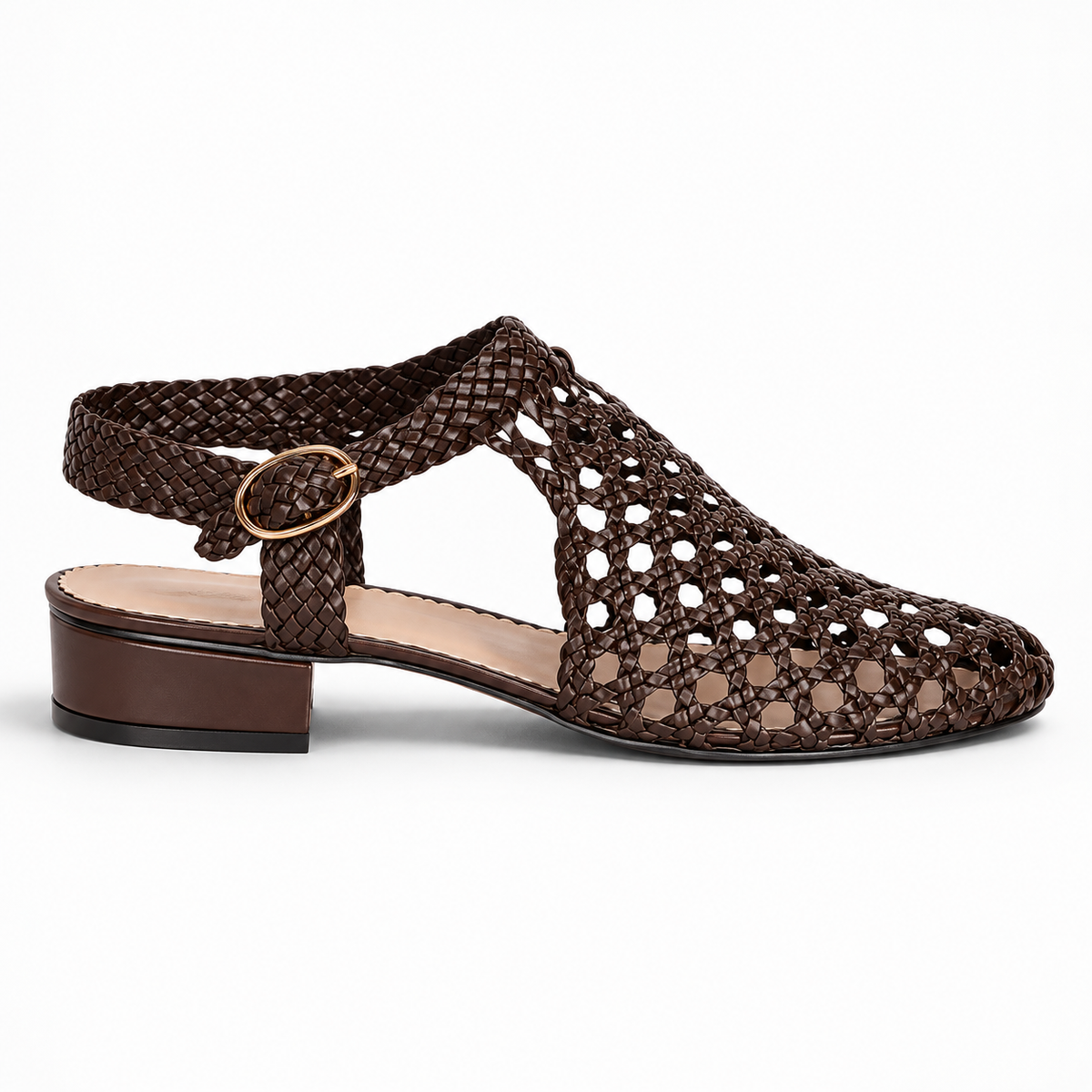 Vesba hand braided sandals with a 2 cm heel, photo 1 - Scarpe Handmade