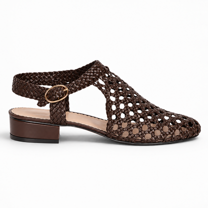 Vesba hand braided sandals with a 2 cm heel, photo 1 - Scarpe Handmade
