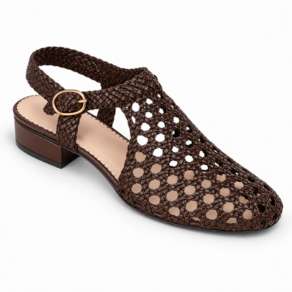 Vesba hand braided sandals with a 2 cm heel, photo 3 - Scarpe Handmade