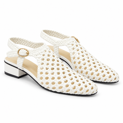 Vesba hand braided sandals with a 2 cm heel, photo 9 - Scarpe Handmade