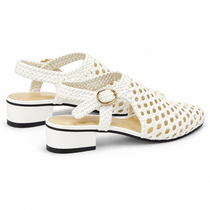 Vesba hand braided sandals with a 2 cm heel, photo 10 - Scarpe Handmade