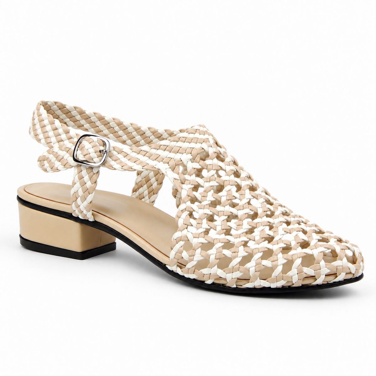 Vesba hand braided sandals with a 2 cm heel, photo 27 - Scarpe Handmade