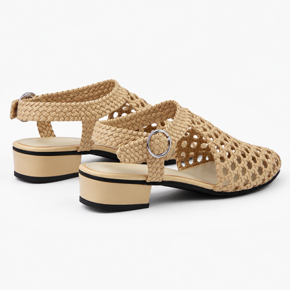 Vesba hand braided sandals with a 2 cm heel, photo 32 - Scarpe Handmade