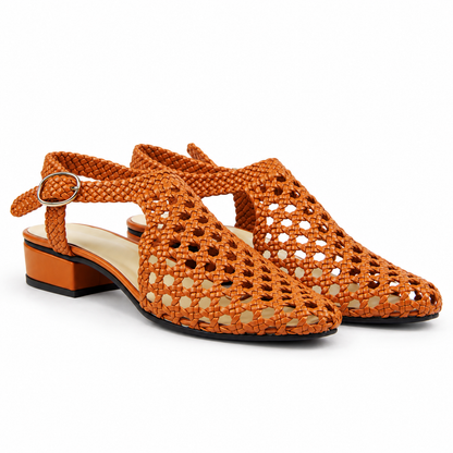 Vesba hand braided sandals with a 2 cm heel, photo 36 - Scarpe Handmade