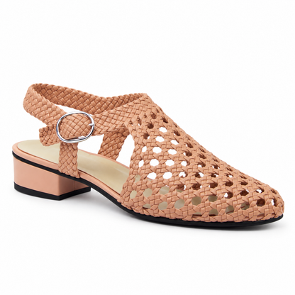 Vesba hand braided sandals with a 2 cm heel, photo 38 - Scarpe Handmade