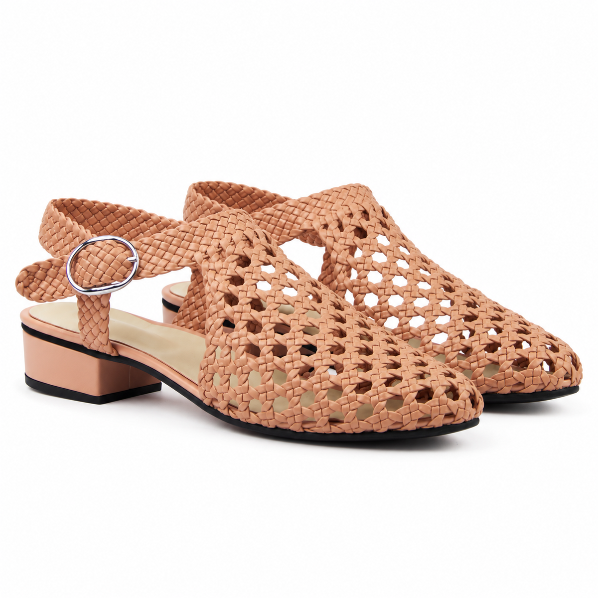 Vesba hand braided sandals with a 2 cm heel, photo 39 - Scarpe Handmade