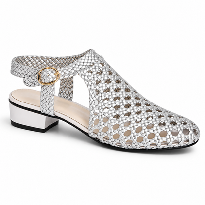 Vesba hand braided sandals with a 2 cm heel, photo 43 - Scarpe Handmade