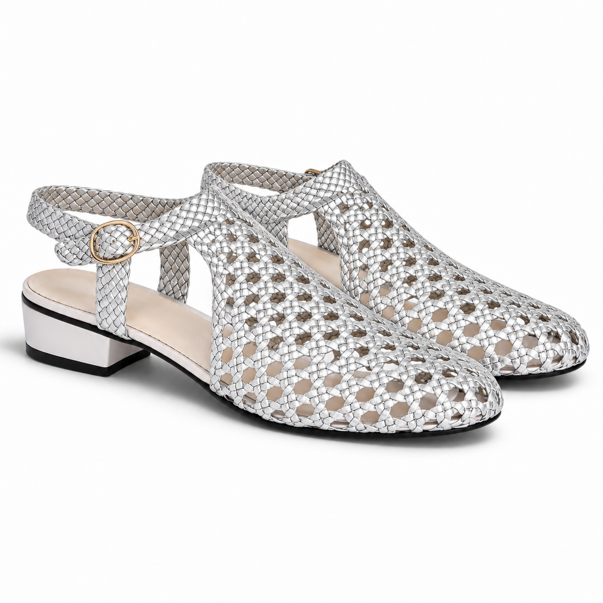 Vesba hand braided sandals with a 2 cm heel, photo 44 - Scarpe Handmade