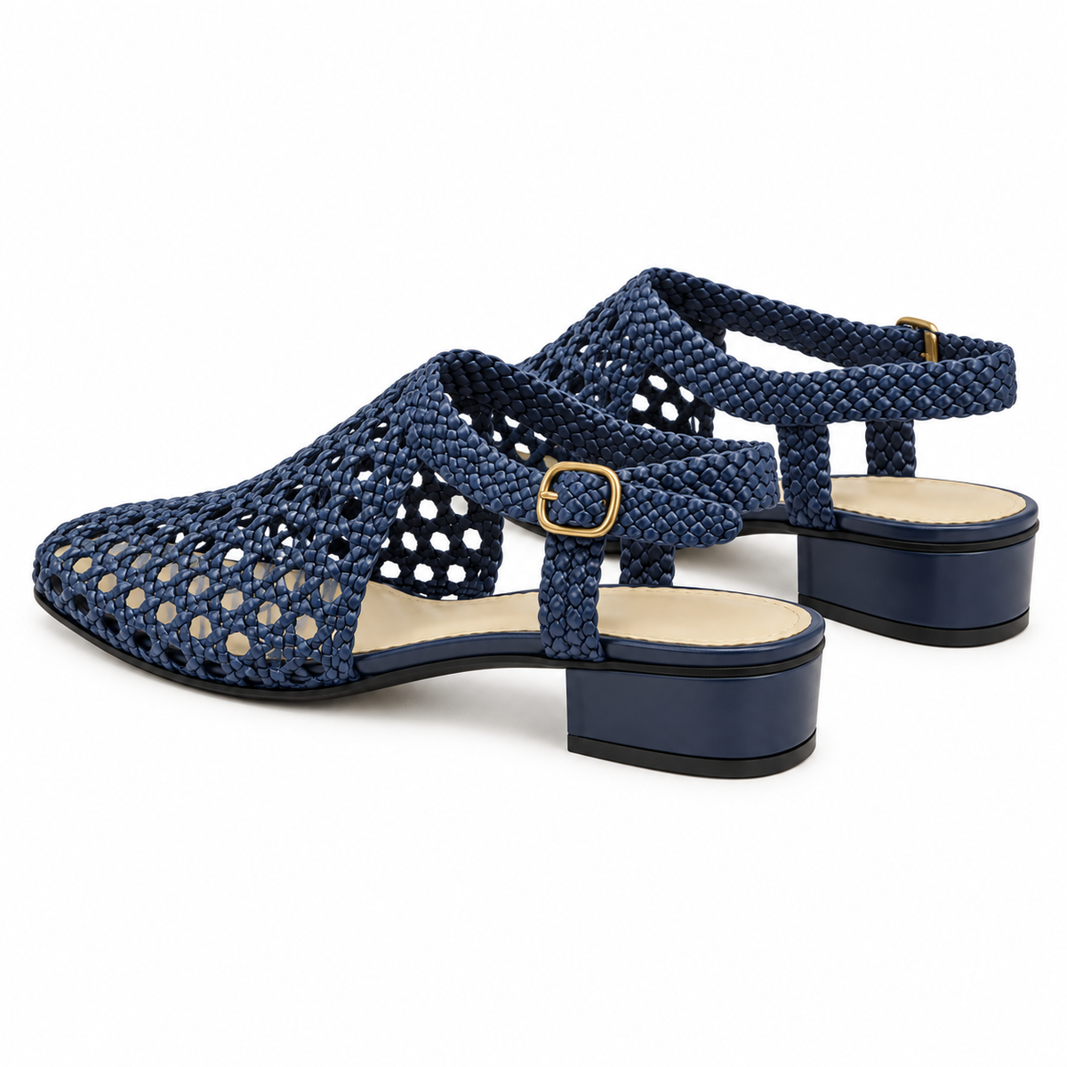 Vesba hand braided sandals with a 2 cm heel, photo 46 - Scarpe Handmade