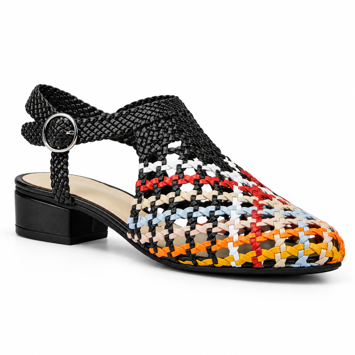 Vesba hand braided sandals with a 2 cm heel, photo 53 - Scarpe Handmade