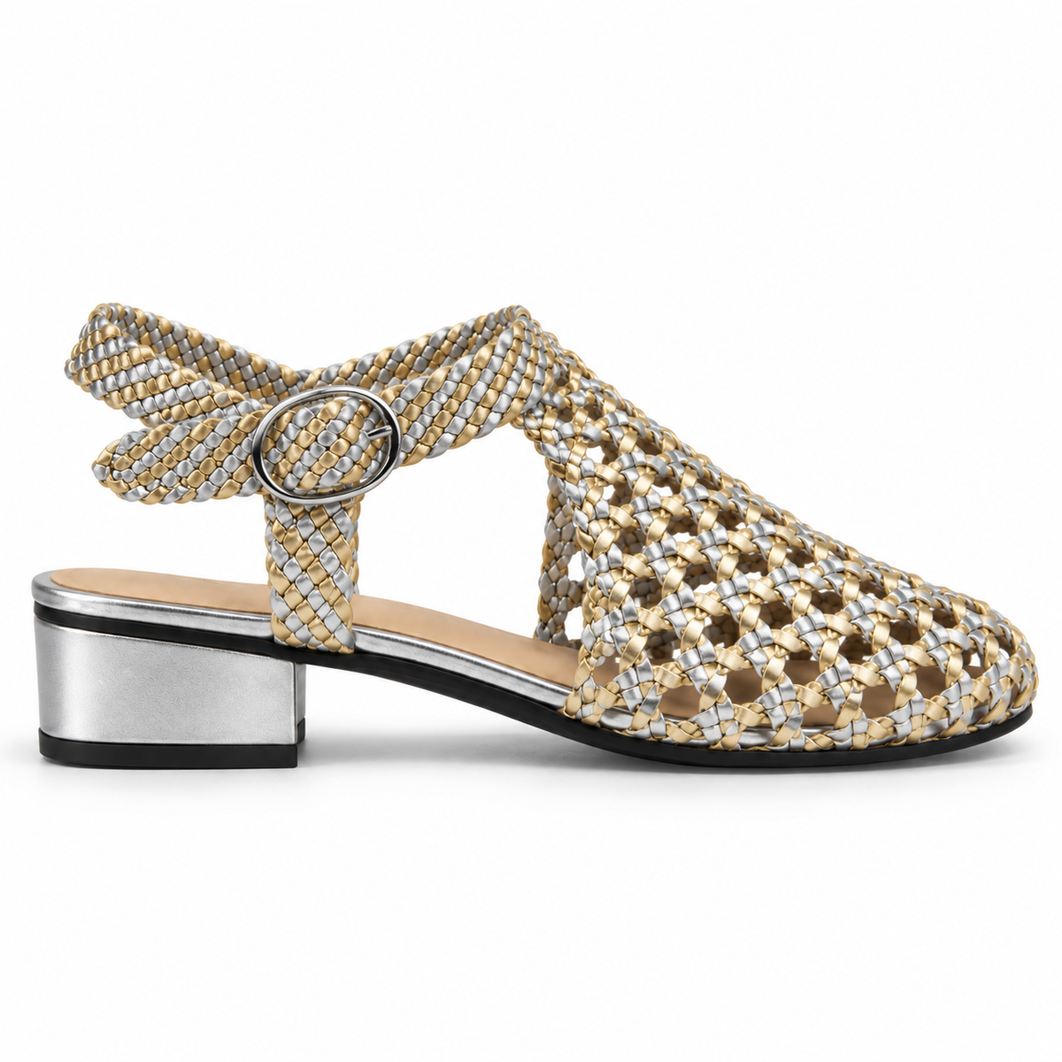 Vesba hand braided sandals with a 2 cm heel, photo 55 - Scarpe Handmade
