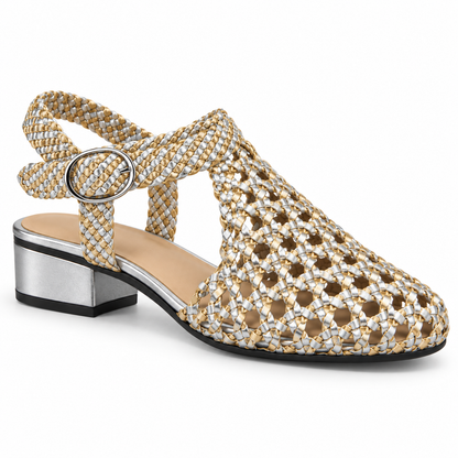 Vesba hand braided sandals with a 2 cm heel, photo 57 - Scarpe Handmade