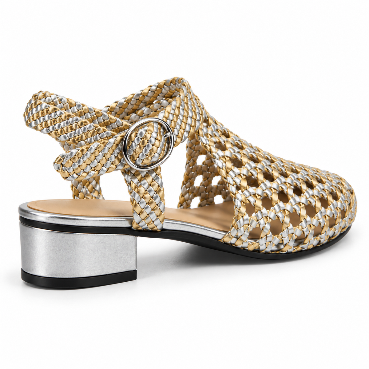 Vesba hand braided sandals with a 2 cm heel, photo 56 - Scarpe Handmade