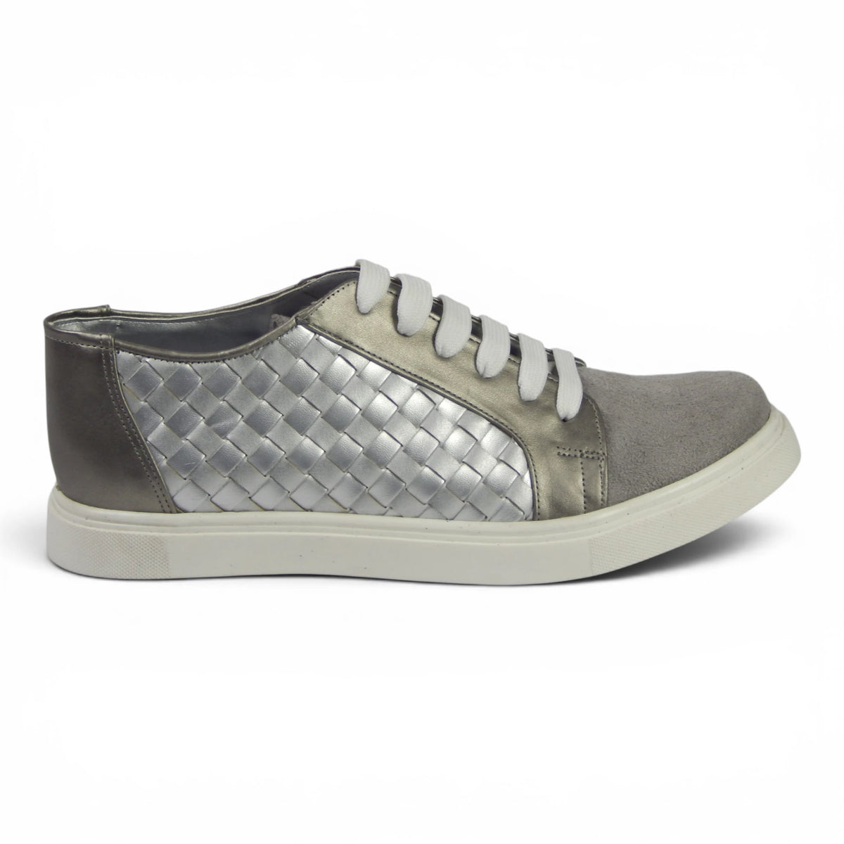 Metallic Woven Fashion Sneakers - Scarpe