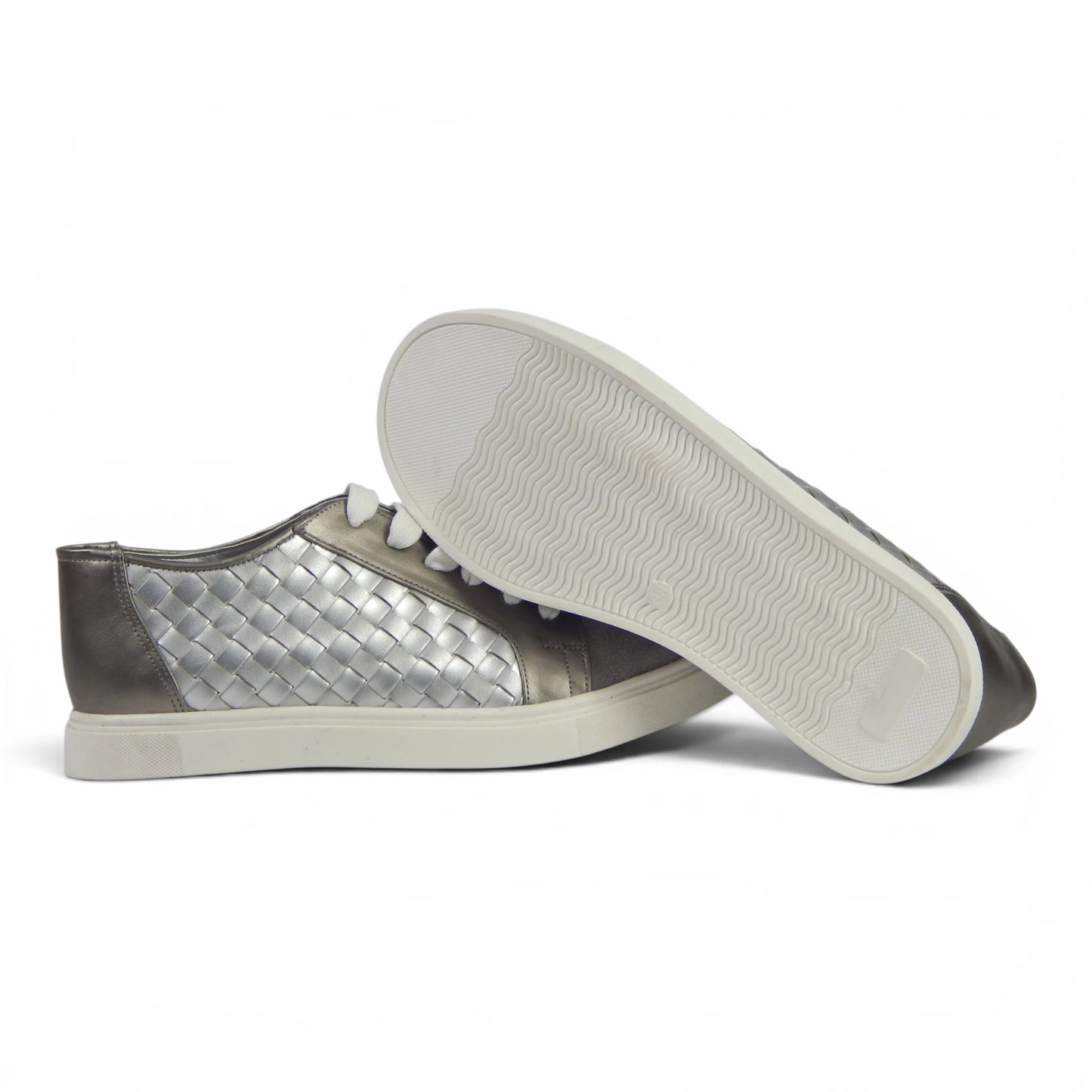 Metallic Woven Fashion Sneakers