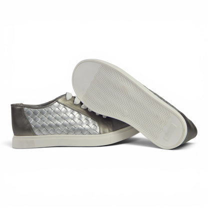 Metallic Woven Fashion Sneakers
