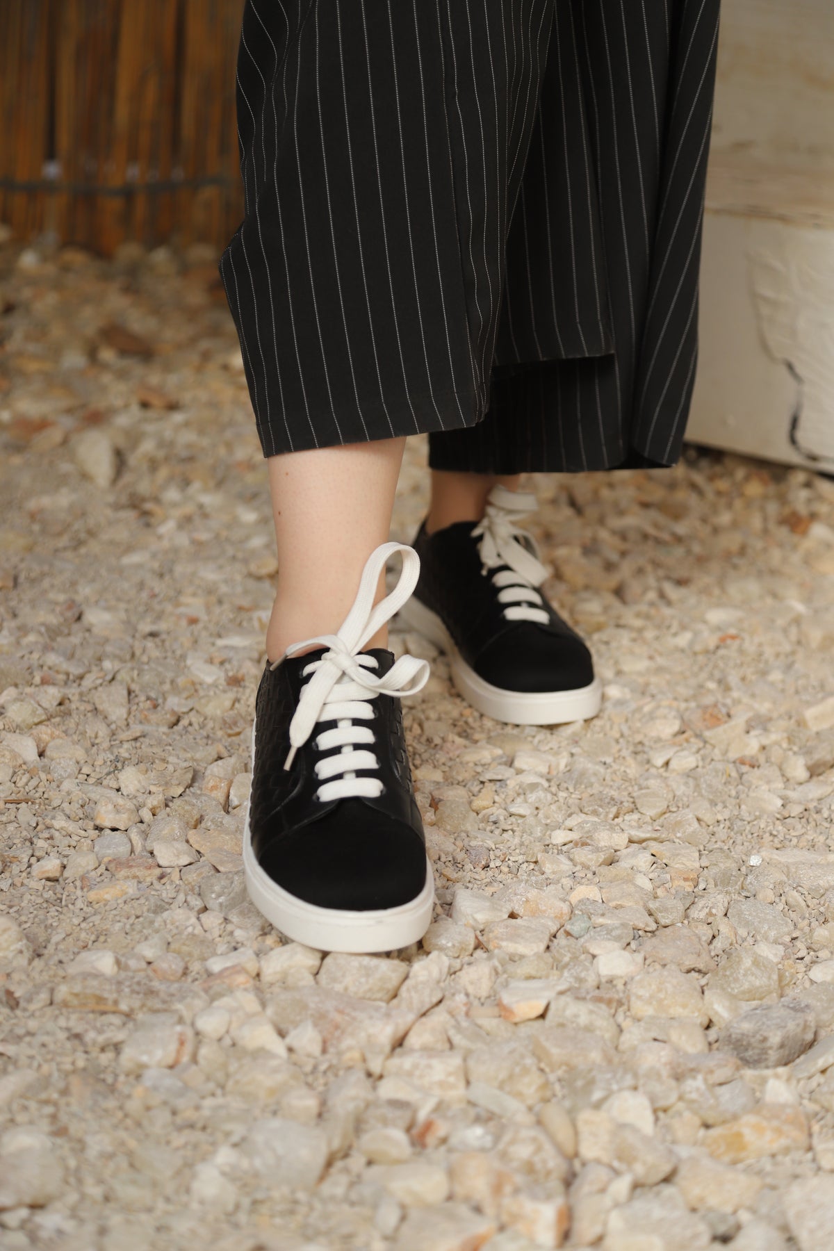 Metallic Woven Fashion Sneakers