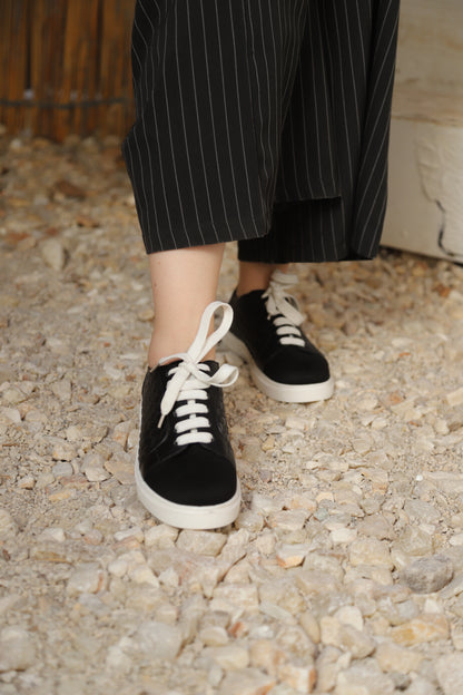 Metallic Woven Fashion Sneakers