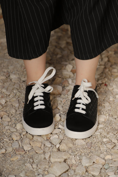 Metallic Woven Fashion Sneakers