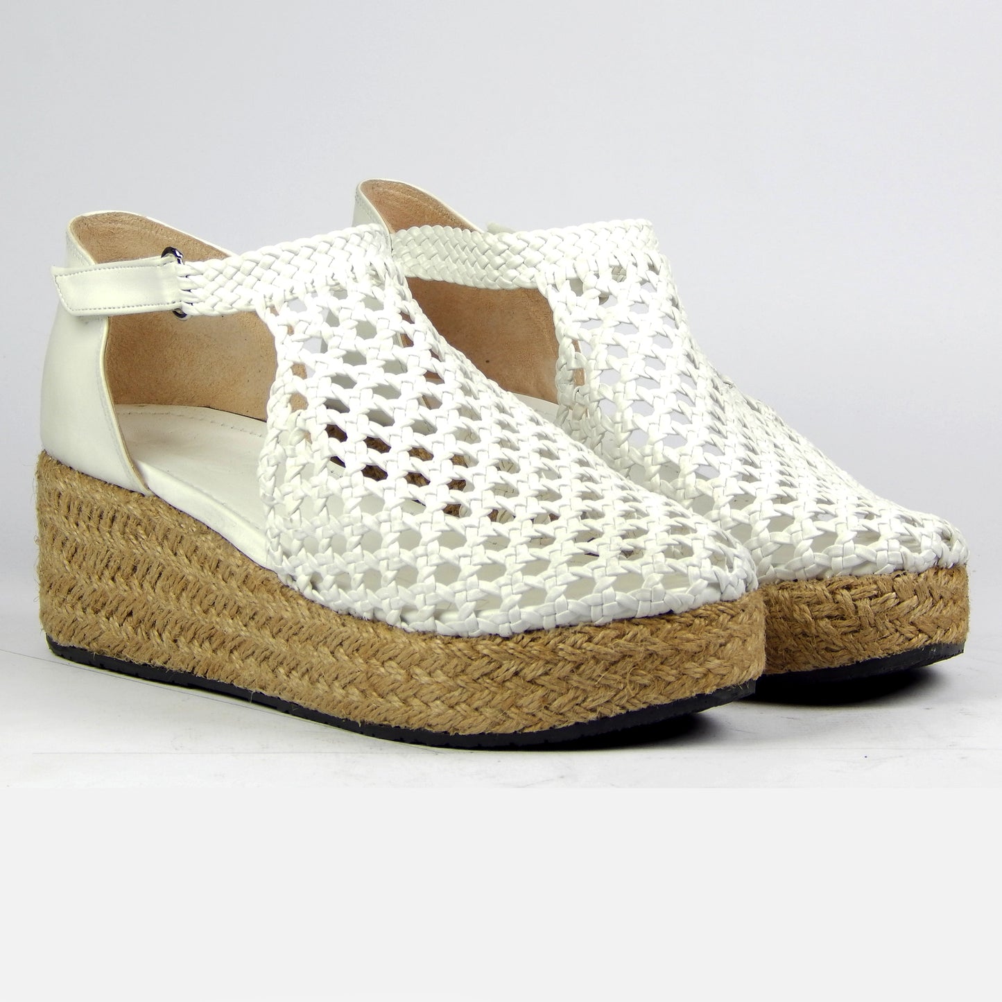 Sandals wedge closed R504 6cm - scarpehandmade
