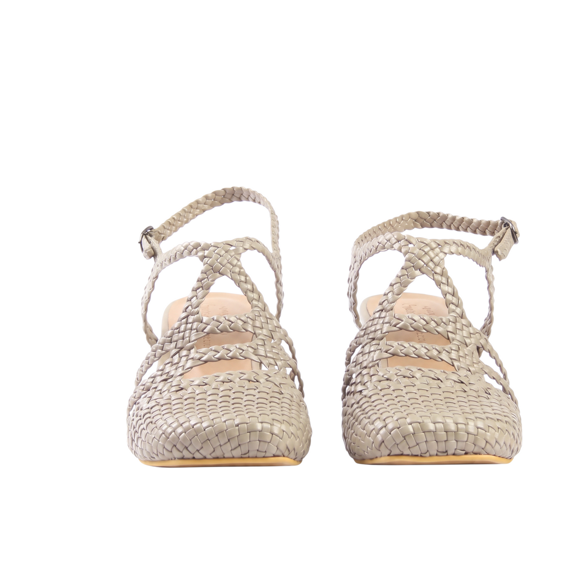 Beige Riviera Sandals 7cm - front pair view - Scarpe