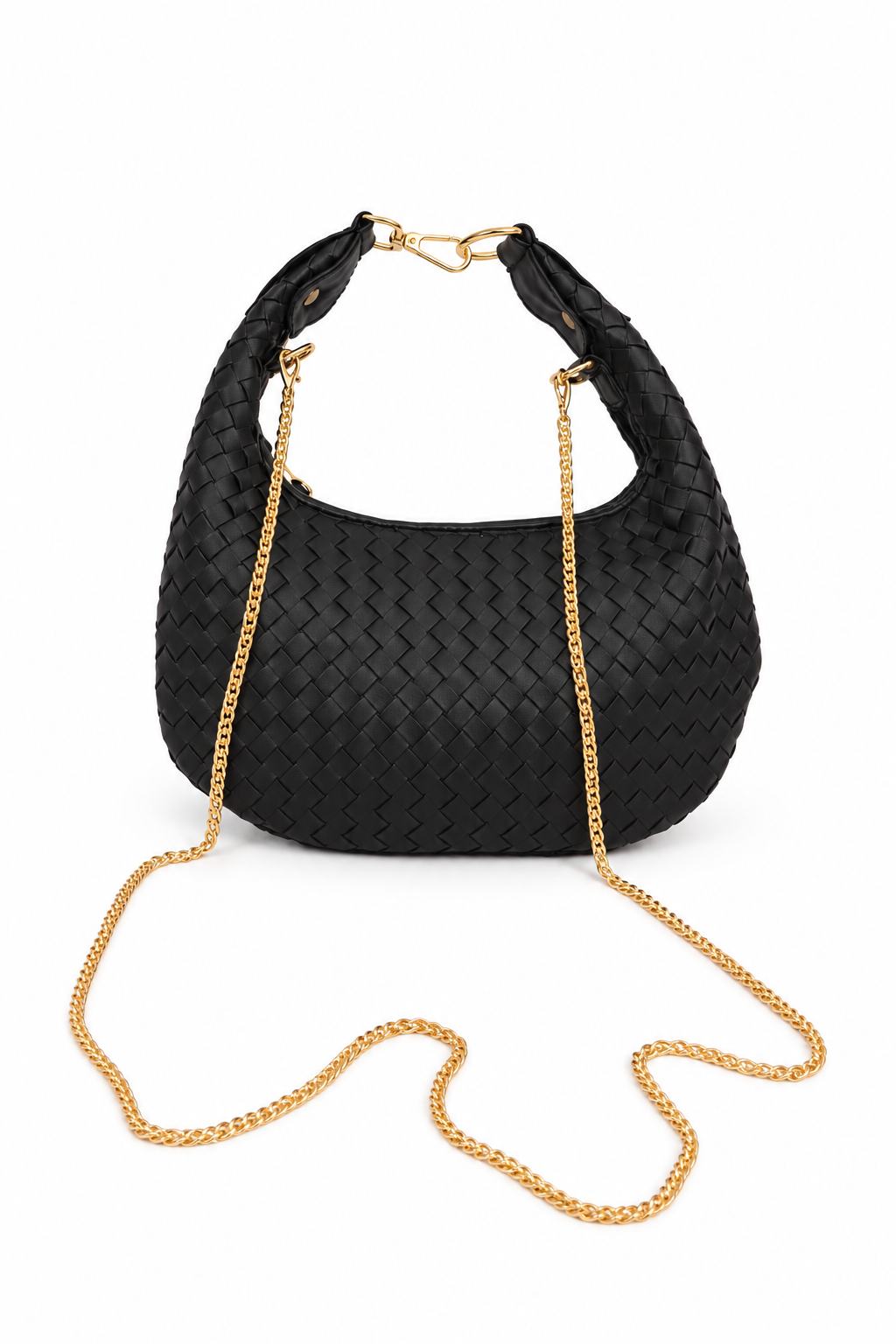 Black Loop Bag - handwoven handbag, Scarpe Handmade