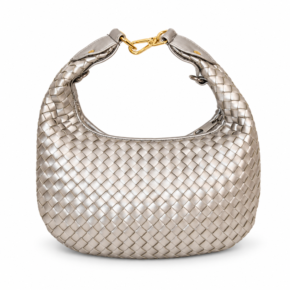 Silver Loop Bag - handwoven handbag, Scarpe Handmade