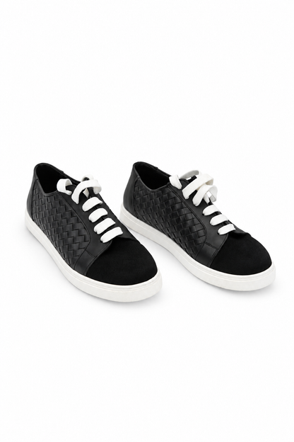 Metallic Woven Fashion Sneakers